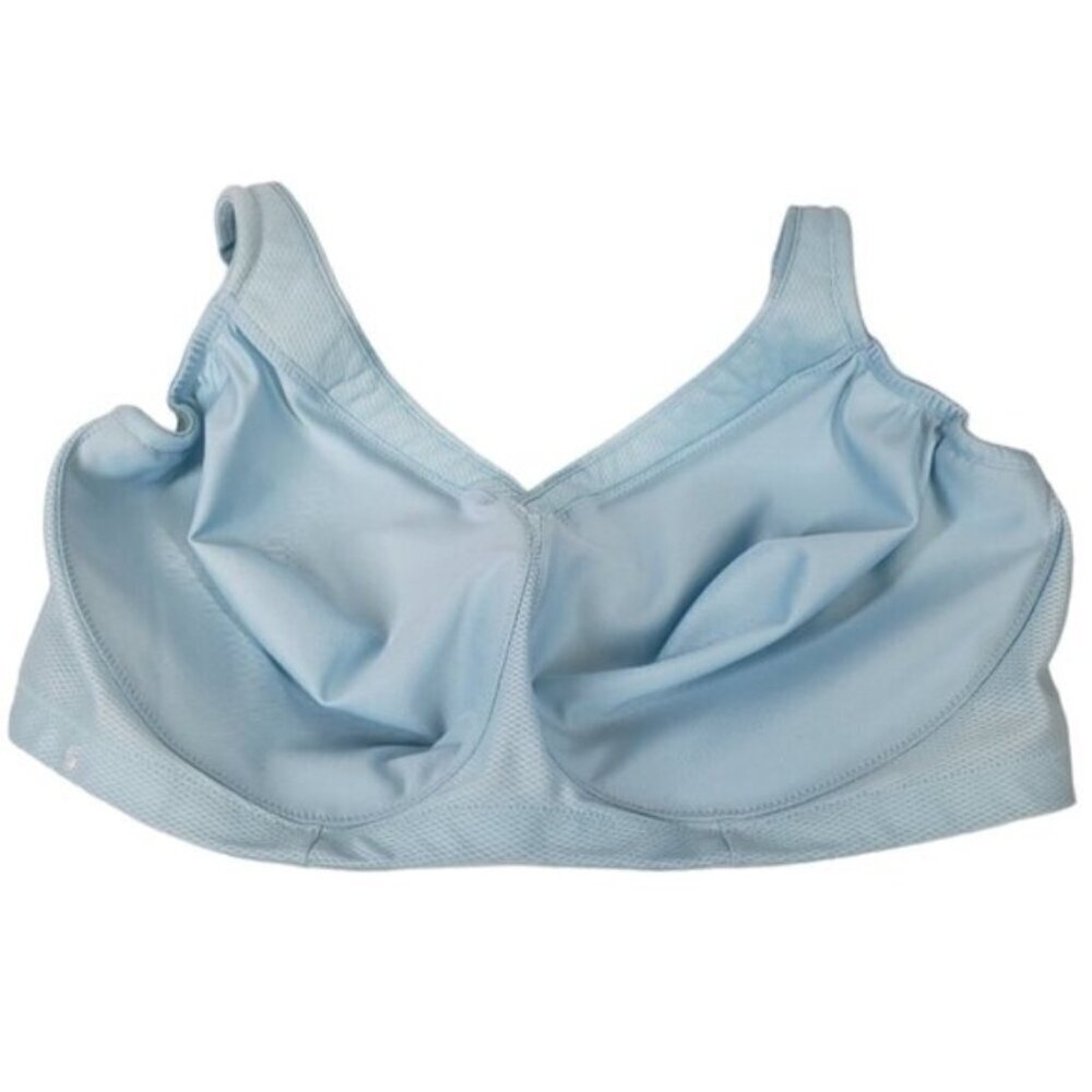 Glamorise Magic Lift Seamless Sport Bra Baby Blue 48G Women's Athletic